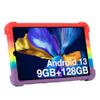 AKNICI Case for DOOGEE T20 Mini/DOOGEE T20 Mini Pro 8 Inch Tablet, Soft Silicone Heavy Protective Cover with Adjustable Kickstand for DOOGEE T20 Mini/DOOGEE T20 Mini Pro, Red Purple view 2