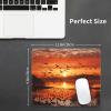 Mousepad with Anti-Slip Rubber Base Computer Mousemat Birds at Sunset Mousepad Washable Mousepads for Computers Office Desk Mat Desktop Protector mat for Lapto Office Home view 2