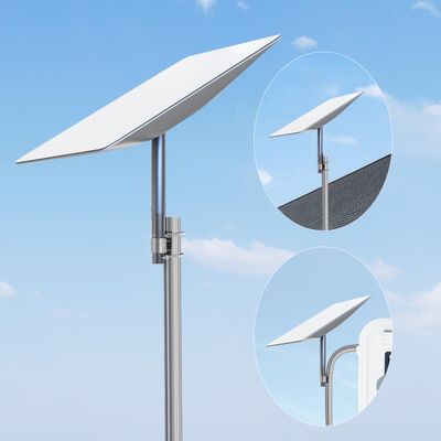 Mounting Kit,Pipe Mount Adapter,Aluminum Alloy Pole Mount for V2 Rectangular Starlink Satellite Dish Antenna,for Starlink,TV Mast and Satellite Mast (Mount+U Bolt Set)