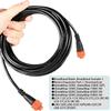 15-Feet Ethernet Crossover Cable with 5-Pin Yellow Connector for Lowrance Cat 6 Cable, 3004.7036 view 2