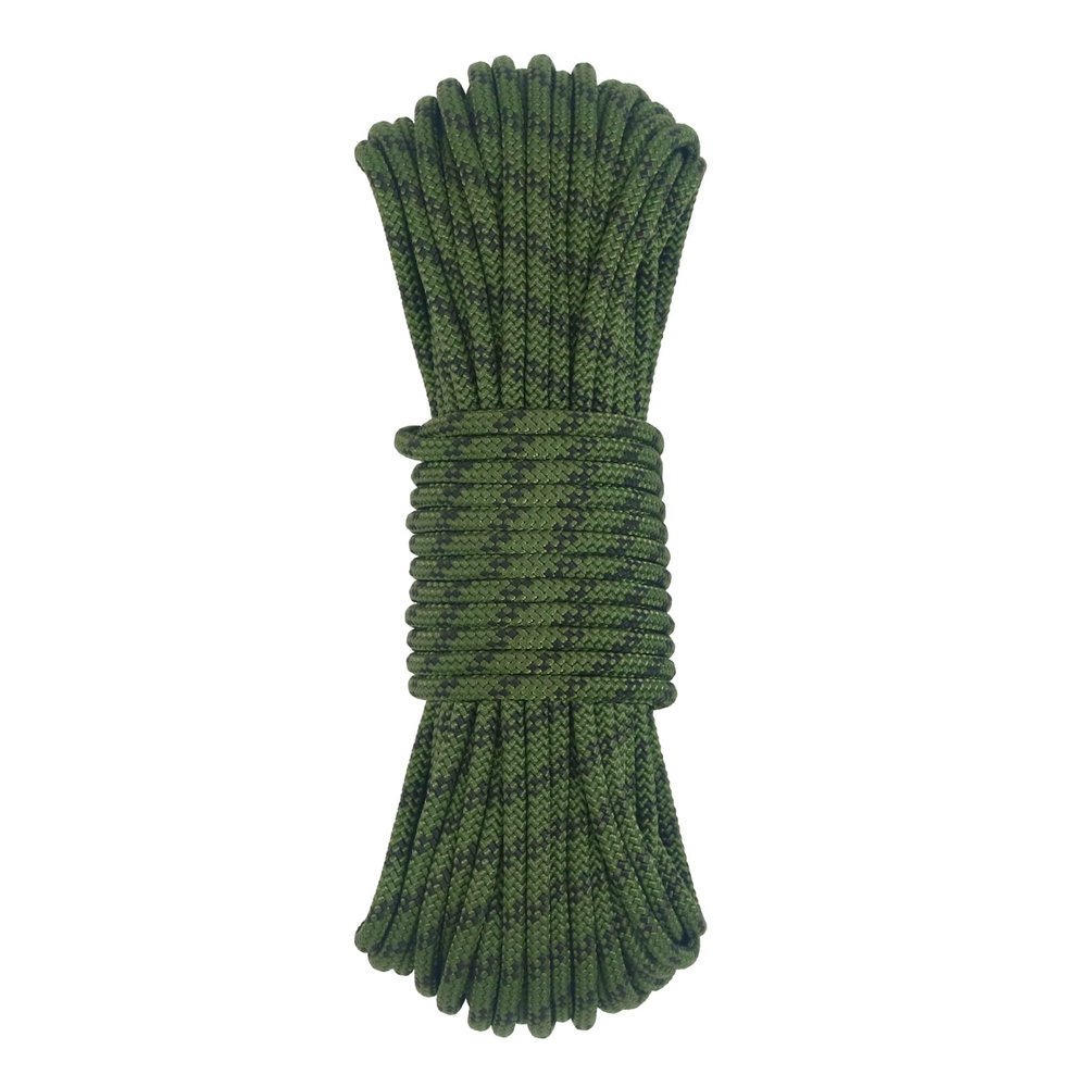NewDoar Static Climbing Rope 6mm Accessory Cord Rope,for Arborist Tree, Mountaineering, Sailboat Rope,Dock Lines,Hauling Dragginge-ArmyGreen/50M