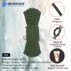 NewDoar Static Climbing Rope 6mm Accessory Cord Rope,for Arborist Tree, Mountaineering, Sailboat Rope,Dock Lines,Hauling Dragginge-ArmyGreen/50M view 2