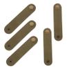 DOITOOL 5pcs Leather Wire Straps Reusable Cable Straps for Cord Management and Organization view 1