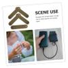 DOITOOL 5pcs Leather Wire Straps Reusable Cable Straps for Cord Management and Organization view 4