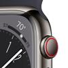 Apple Watch Series 8 [GPS + Cellular, 41mm] - Graphite Stainless Steel with Midnight Sport Band, S/M (Renewed) view 3