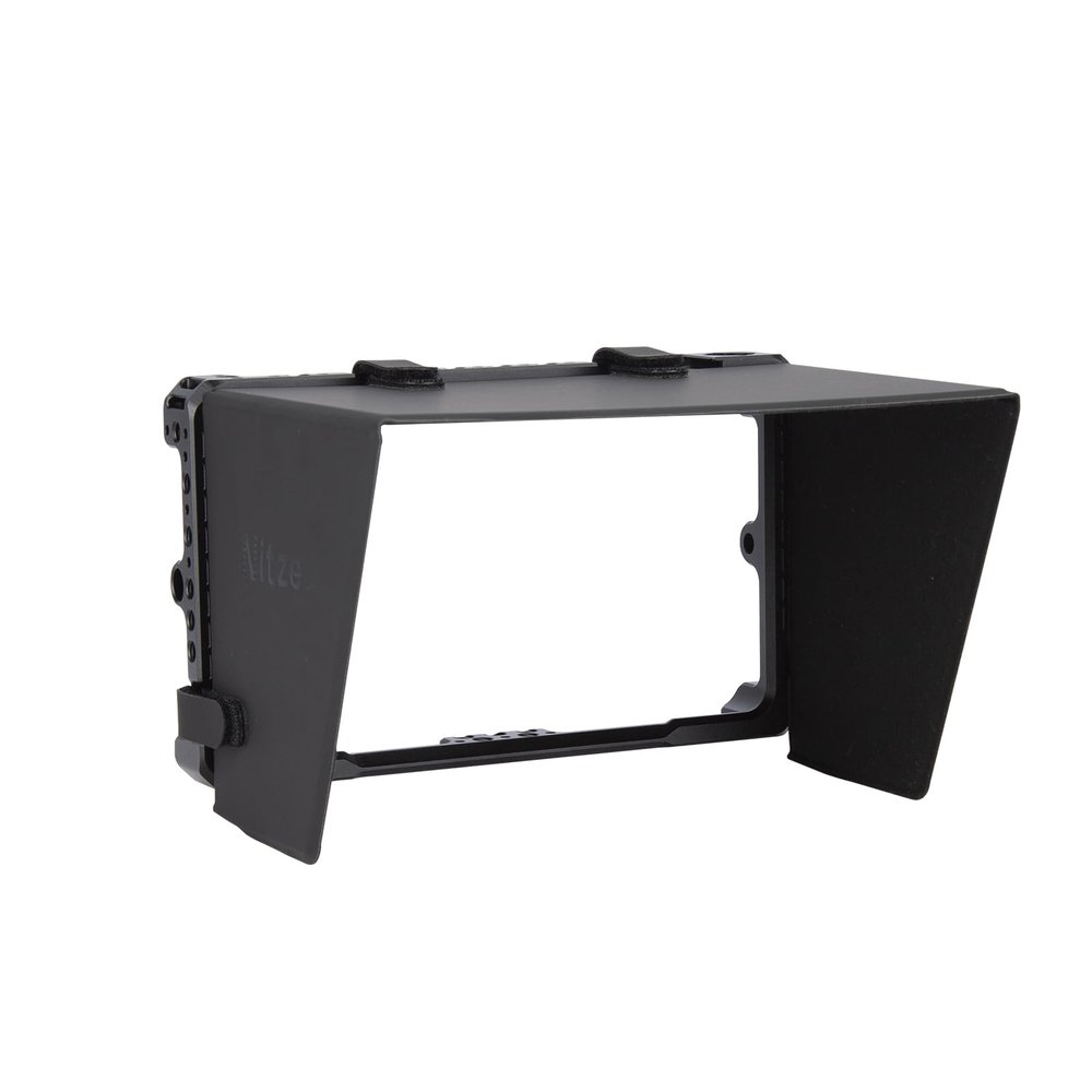 Nitze LH7P / LH7H Cage with NATO Rail Design for PortKeys Monitor with PU Leather Sunhood