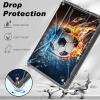 AIRWEE Case for Samsung Galaxy Tab A9 Plus 11"" 2023, Kid Shockproof Tablet Case with Kickstand Galaxy A9 Plus Case, Rugged Transparent TPU Back Protective Case for Galaxy Tab A9 Plus, Soccer Ball view 2