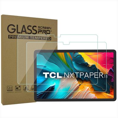 AKNICI 2-Pack Tempered Glass Screen Protector for TCL NXTPAPER 11 Tablet 11 Inch, Ultra Clear Transparency Anti-Scratch 9H Hardness
