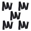 Adjustable Self Adhesive Cable Ties Straps Fastener With Buckle|Reusable Cord Wire Organizer Holder For Home Office Diy Accessories|150Cm/59.1Inch Nylon Sticky Tape Black, 5 Pack view 1