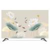 ABANO 32-100in Lotus Flower Indoor TV Dust Cover, TV Cover for LCD/LED Protective Cover Liquid Crystal Display Protective Case Dustproof TV Screen Protector Bedroom Living Room Decoration, 50'' view 1