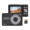 Camnoon Portable 1080P Digital Camera Video Camcorder 44MP Auto Focus 2.5 IPS Screen 16X Digital Zoom Anti-Shake Face Detect Smile Capture with 32GB Memory Card for Kids view 1