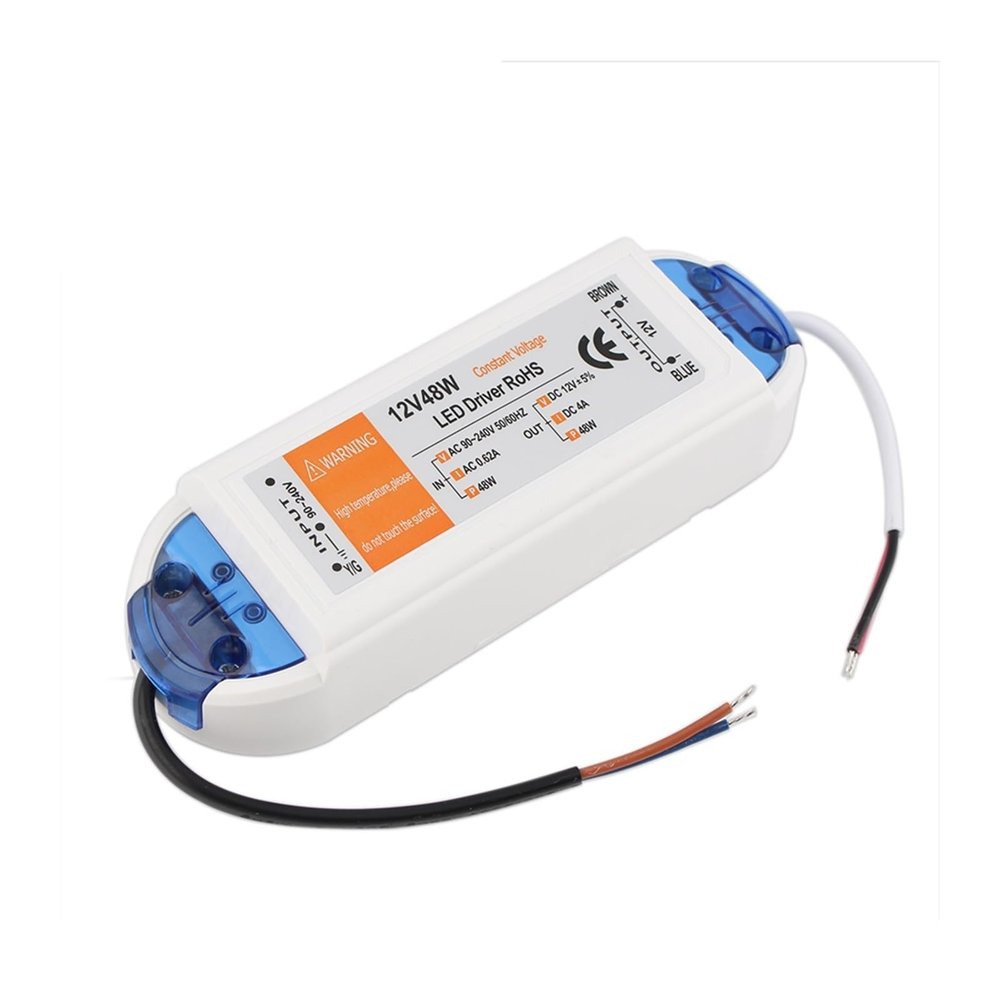 AC DC 220V to 12V LED Transformer Driver Power Supply Adapter LED 12V 18W 28W 36W 48W 72W 100W LED Driver Lighting Power Supply (Color : 12V 48W)