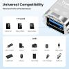 BORLTER CLAMP USB C Micro SD Card Reader,Type C SD Card Reader for iPhone 15,2 in 1 Square Card Reader Adapter with USB Adapter Travel Essentials Camera Viewer,MacBook, Laptops, Tablets, Smartphones. view 4