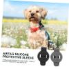 Homoyoyo 2pcs Dog Pattern for Shockproof Scratch-Resistant Non- Tracer Black Grey for Pets view 4