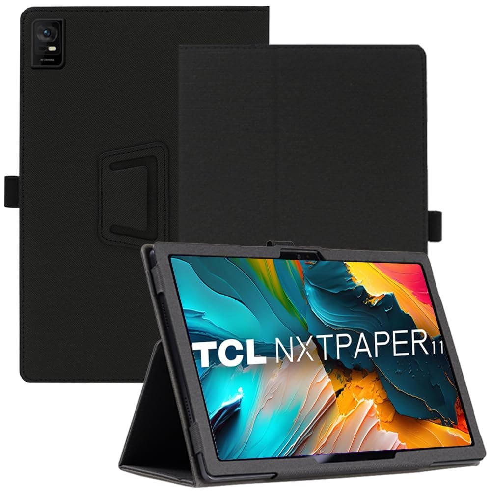 AKNICI Case for TCL NXTPAPER 11 Tablet 11 Inch, Premium PU Leather Folio Folding Stand Protective Tablet Cover with Hand Strap Magnet for TCL NXTPAPER 11 Tablet 11 Inch