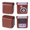 Blummy Portable Camera Case for ESOXOFFORE Instant Camera with Pouch in Same Colour for USB Cable and Coloured Pencils (Box Only) (Brown) view 3