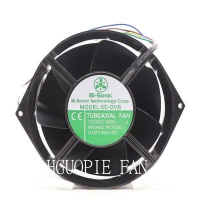 HGUOPIE for Bi-Sonic 5E-DVB 5E-DVB-1 Axial Fan AC115/230V IP54 53dB 4 Wires Dual-Voltage UPS Cooling Fan