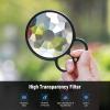 NEEWER 77mm Handheld Kaleidoscope Prism Lens Filter, Glass Prism Camera Lens Effect Filter with 2 Finger Handle, Multi Refraction, Variable Number of Photographic Subjects, DSLR Photography Accessory view 2