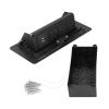 Modern Recessed Desk Power Strip with USB Ports, Waterproof, Slow Opening Power Outlet Station for Home Office, Aluminum Alloy, Long Lasting with Safe Charging view 1