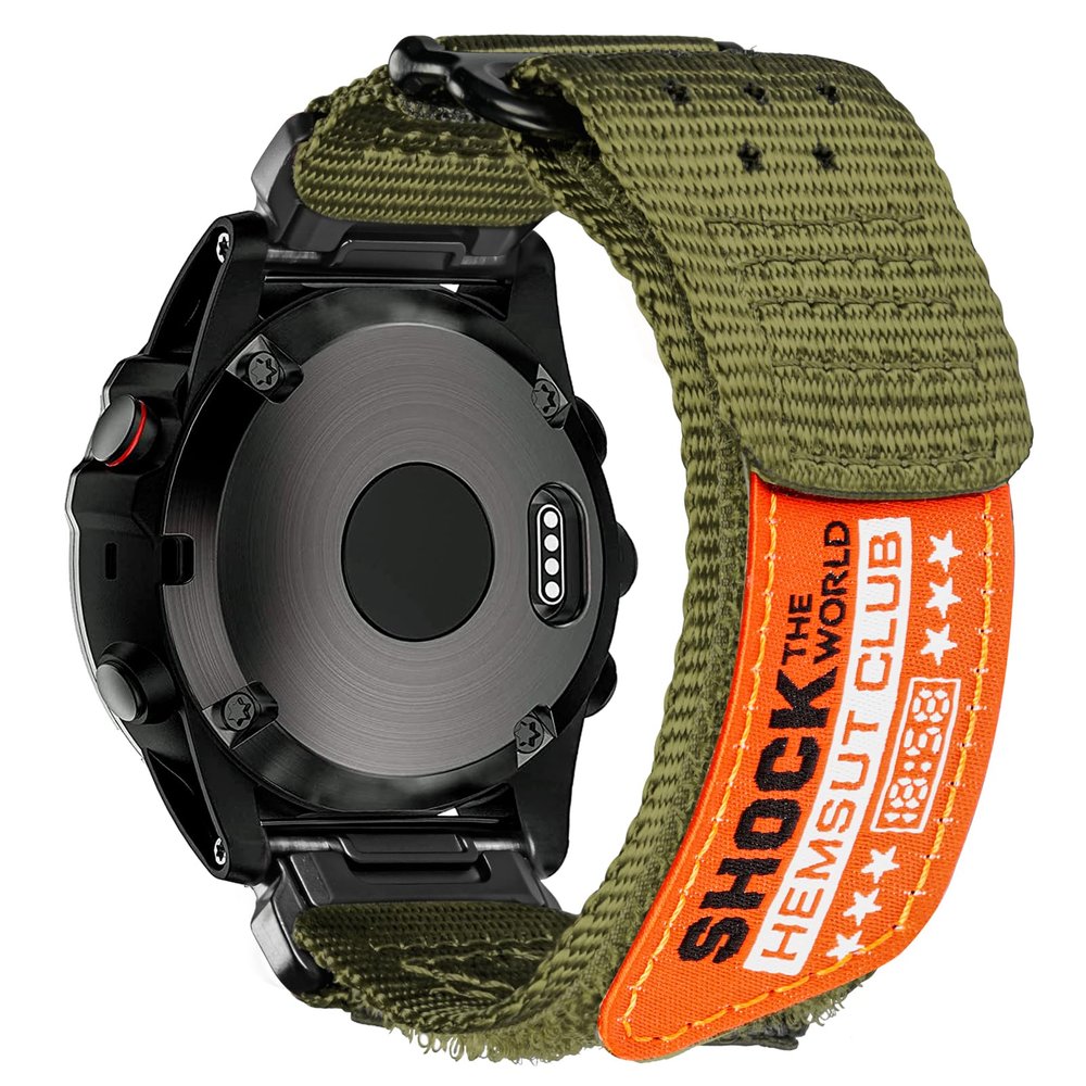20mm Quick Fit Nylon Strap for Garmin Fenix 5S/5S Plus/6S/6S Pro/7S/8S (43mm) & Instinct 2S/2S Solar (40mm) - Breathable Adjustable Sports Band with Metal Buckle.