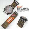 20mm Quick Fit Nylon Strap for Garmin Fenix 5S/5S Plus/6S/6S Pro/7S/8S (43mm) & Instinct 2S/2S Solar (40mm) - Breathable Adjustable Sports Band with Metal Buckle. view 4