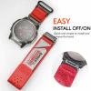 20mm Quick Fit Nylon Strap for Garmin Fenix 5S/5S Plus/6S/6S Pro/7S/8S (43mm) & Instinct 2S/2S Solar (40mm) - Breathable Adjustable Sports Band with Metal Buckle. view 4