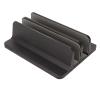 Locadence Vertical Laptop Stand, 5.9X4.7X1.8in Cooling Double Dock Aluminum Alloy Desktop Stand Holder with Silicone Protective Pad for Computers, Tablets view 1
