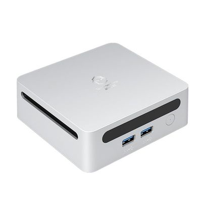 AXEMOORE Mini PC, Gaming Desktop Computer with AMD Ryzen 5 5500U, 6C/12T, 16G DDR4+512GB M.2 NVMe SSD, 1000Mbps, WiFi 6, BT 5.2, Dual HDMI, Type-C, Win11 Pro (4700U)