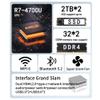 AXEMOORE Mini PC, Gaming Desktop Computer with AMD Ryzen 5 5500U, 6C/12T, 16G DDR4+512GB M.2 NVMe SSD, 1000Mbps, WiFi 6, BT 5.2, Dual HDMI, Type-C, Win11 Pro (4700U) view 4