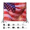 ZJRBJB 12x10ft Independence Day Backdrop Fireworks US Flag Veterans Day Photography Background 4th of July Patriotic Party Decorations Banner Photo Studio Props view 3
