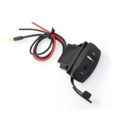 Mobestech 12v Car Audio Accessories Jack to USB Adapter Aux to USB Socket Adapter