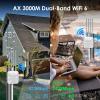 WAVLINK AX3000 Outdoor WiFi 6 Extender Long Range, Outdoor Wireless Access Point, Active PoE, 4x8dBi Antennas,Work with Starlink/Cameras/Router,IP67,Up to 256 Devices for Farm,Yard,RV view 4