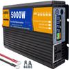 3000 4000 5000 6000 8000 Watt Pure Sine Wave Car Power Inverter 12V 24V 48V 60V DC to 110V 220V AC with LCD Display and AC outlets for Tablets Laptops Smartphones,5000W-60Vto220V view 1