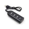 2.0 Multi USB 2.0 Hub USB Splitter High Speed 3 USB Card Reader USB Extender for PC Laptop (Color : Black) (Black) view 1