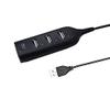 2.0 Multi USB 2.0 Hub USB Splitter High Speed 3 USB Card Reader USB Extender for PC Laptop (Color : Black) (Black) view 4