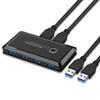 USB 3.0 Switch Hub Selector 2 PCs Sharing 4 Devices for Keyboard Mouse Printer view 1