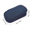 KONTONTY Portable Travel Case for Chargers and Cords Small Dual-Layer Cable Organizer Bag for Earphones and Digital Accessories and Stylish Storage view 4