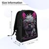 BTCOWZRV Gray Pooh Dog Print Backpack for Women Men Lightweight Laptop Backpacks Travel Laptop Bag Casual Daypack view 4