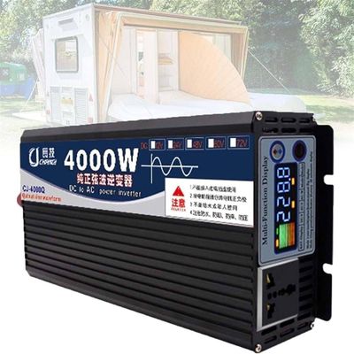 3000W 4000W 5000W 6000W 8000W Pure Sine Wave Power Inverter 12V 24V 48V 60V DC to 110V 220V AC Converter for Power Tools Home Vehicles RV Truck,4000W-24Vto220V