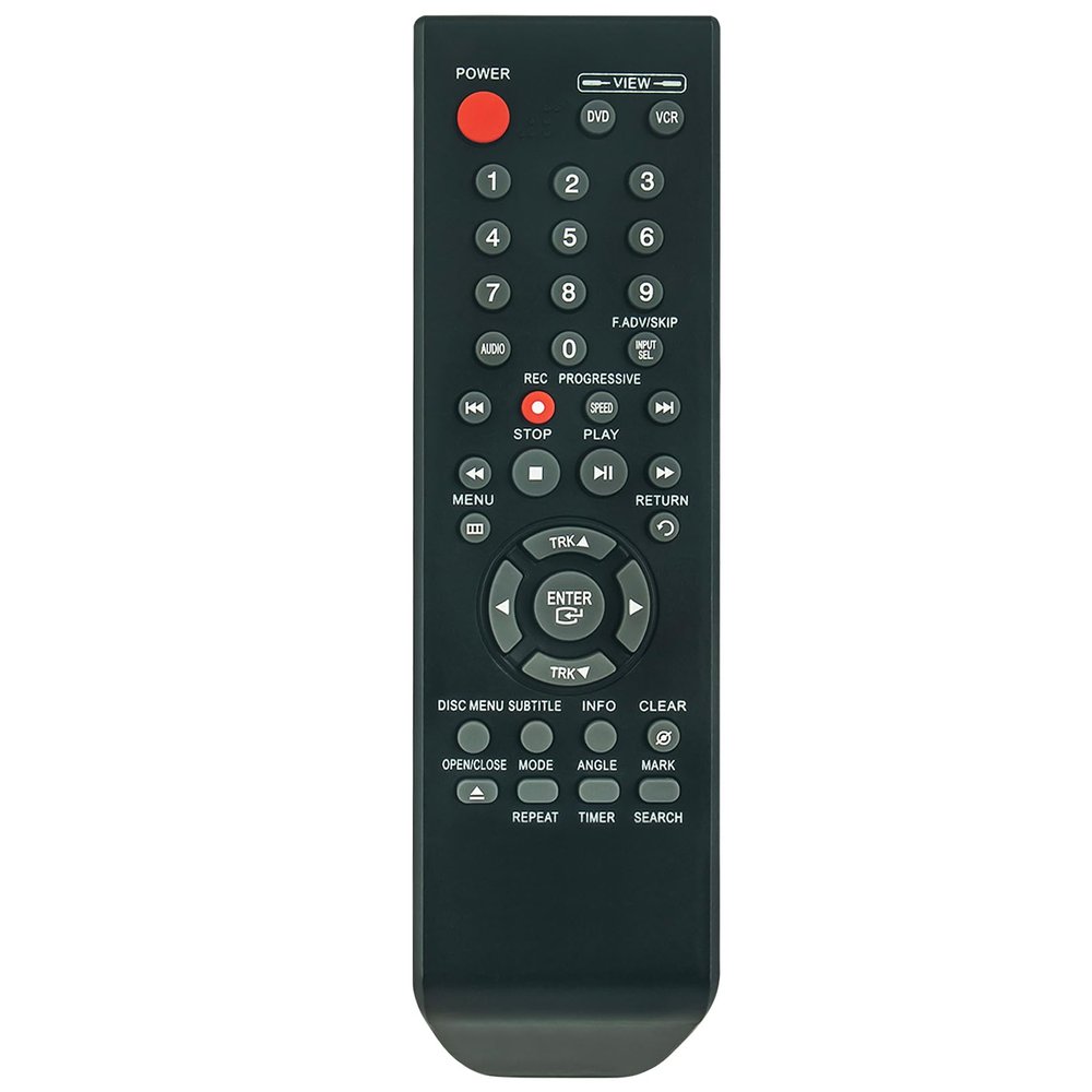 00051B AK59-00051B Replacement Remote Control Commander Compatible with Samsung DVD-V6700 DVD-V6700/XAA V6700-XAC DVD-V6700/XSA DVD VHS Combo Player