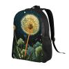 BTCOWZRV Dandelions at Night Print Backpack for Women Men Lightweight Laptop Backpacks Travel Laptop Bag Casual Daypack view 2