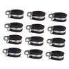 Homoyoyo 12pcs Practical R-Type Cable Clip Wire Clamp for Jumper Cable Easy to Use Fixing Clips Management for Home Factory view 1