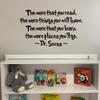 Kids Room Decals Inspirational Quotes Baby Bedroom Wall Stickers Nursery Decor,Dr.Seuss Saying Decals view 3