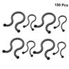 Angoily 150pcs Cable Management Clips Cable Winders for Organizing USB Cords Power Lines and Chargers Black Wire Organizer for Home Office and Travel view 2