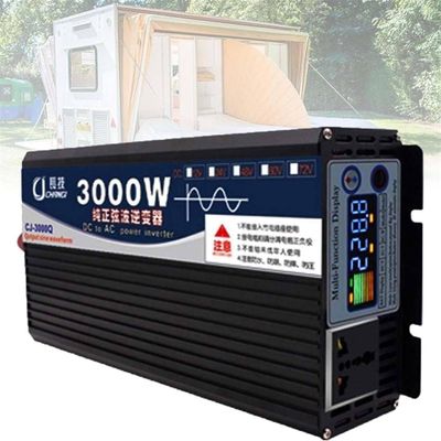3000W 4000W 5000W 6000W 8000W Pure Sine Wave Power Inverter 12V 24V 48V 60V DC to 110V 220V AC Converter for Power Tools Home Vehicles RV Truck,3000W-48Vto110V