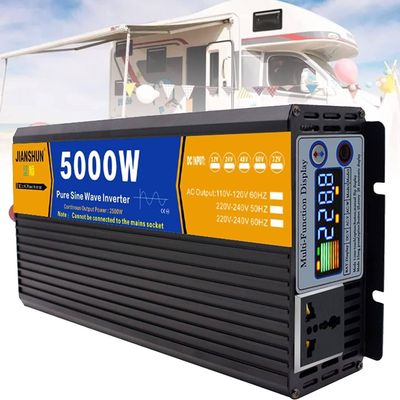 3000 4000 5000 6000 8000 Watt Pure Sine Wave Power Inverter 12V 24V 48V 60V DC to 110V 220V AC Converter Car Inverters with LCD Display Dual Cooling Fans Inverter for RV,5000W-48Vto110V