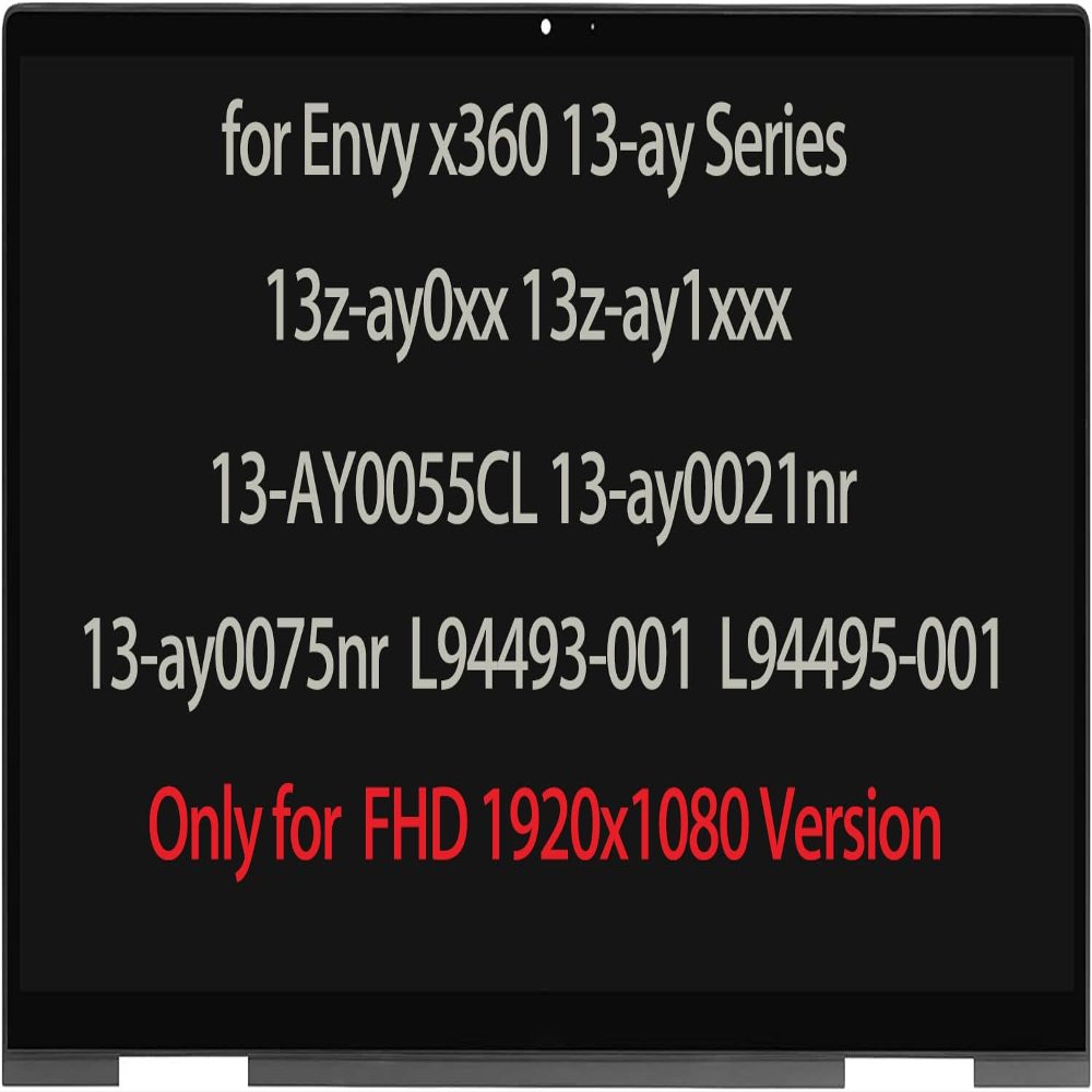 13.3" LCD Screen Replacement Compatible with HP Envy x360 13-ay 13-ay0008na Display Assembly