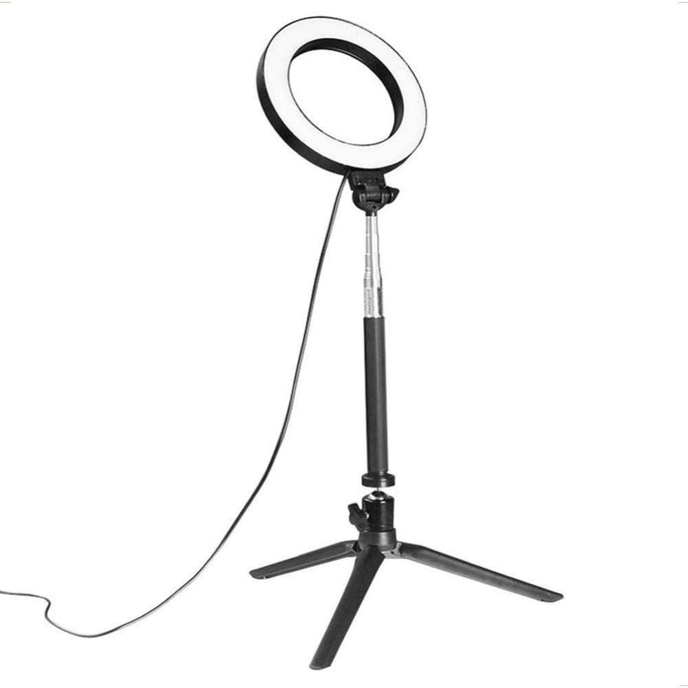 SXAYTLH Live Fill Light,Ring Light Live Fill Light, Mobile Phone Bracket, LED Ring Light, Selfie, Anchor, Tripod, Live Light, 1.2m, Black