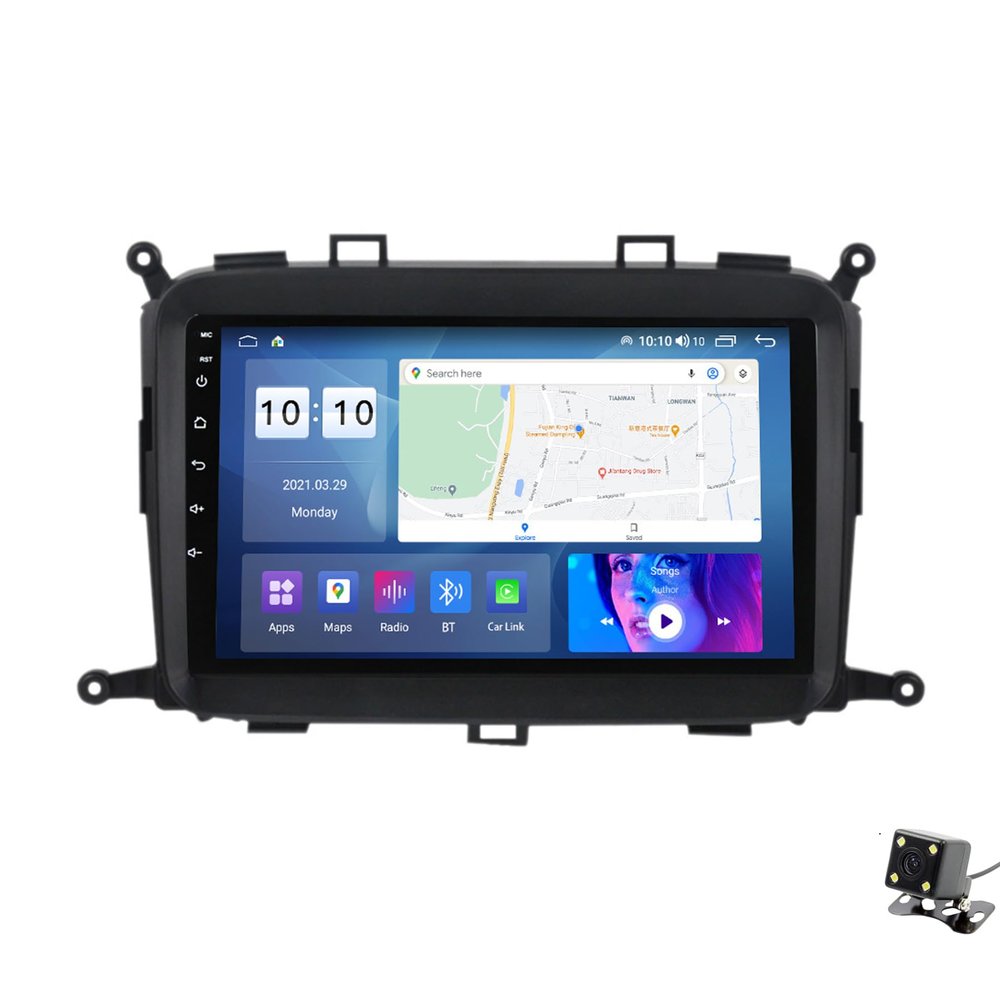 ADMLZQQ Car Stereo 9" Android 12 Double Din Bluetooth Autoradio for KIA Carens 2013-2018,Touchscreen Radio with GPS Car-Play Bluetooth SWC Backup Camera Mirror Link 5G WiFi AM/FM,M500s
