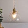 OJRGG Creative Chandelier Scandinavian Single Head Pendant Light Modern Simple LED Brass Glass Ceiling Light Fixture for Kitchen Island Living Room Bedroom Bedside Dining Room Hallway Hanging Light(A) view 4